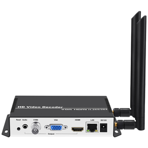 URay Wireless H.265 HDMI VGA CVBS Decodificador WIFI HD Video IP Stream Decodificador compatible con SRT - Product Image 1