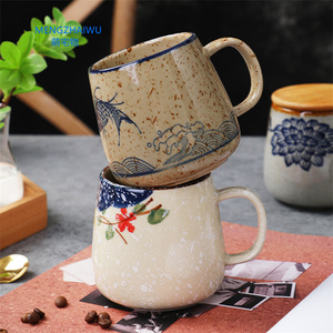 日本畅销促销豪华饮水器热水陶瓷杯办公旅行茶瓷个性化印花马克杯