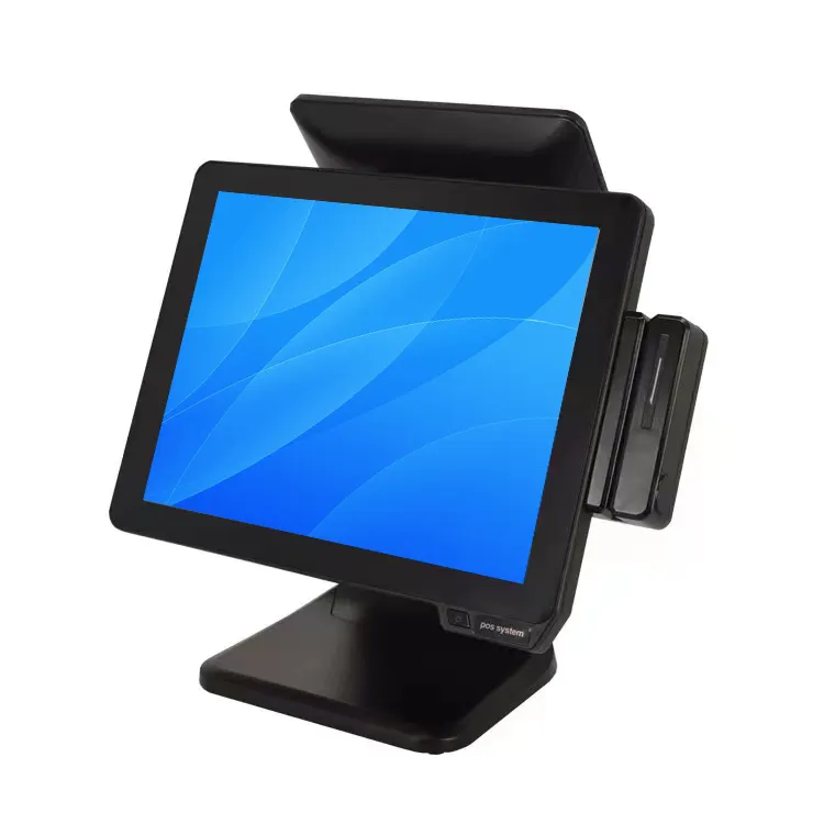 Mesin pesanan sistem Cloud Pos harga mesin tampilan Monitor layar sentuh 15.6 inci mesin Pos