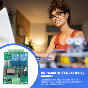 ESP8266 WIFI-Relais platine Zweikanal-Switch-Controller-Platine DC 5V 10A ESP-12F Entwicklungs platine basierend auf Arduino - Product Image 3