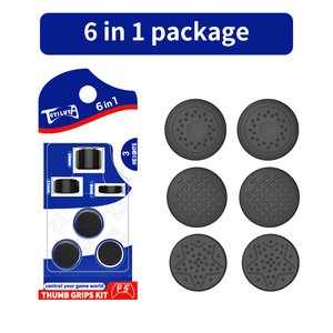 6 in 1 Analog sapları silikon Thumb çubuk kapak Joystick kavrama PS5/PS4/XBOX ONE/ PS2/XBOX360 PS3 Thumbstick Accesorios - Product Image 6