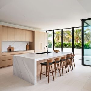 Cbmmart cao cấp ẩm thực RTA hoàn chỉnh đồ nội thất nhà bếp bằng gỗ đặt tủ bếp với lưu trữ thiên nhiên Đảo đá - Product Image 6