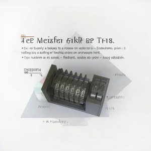 Chất lượng cao 4x8 Cicero Roman font letterpress máy đánh số 6 chữ số lạc hậu tử số đầy đủ thép Đ<span class=keywords><strong>i</strong></span>ều Kiện Mớ<span class=keywords><strong>i</strong></span> bù đắp - Product Image 2