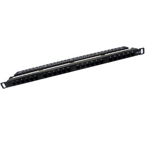 仁宝0.5U定制24端口Cat5e非屏蔽110 LSA IDC模块化UTP接线板