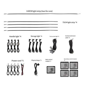 High Quality Dynamic <strong>LED</strong> Ambient <strong>Light</strong> 18 In1 App Control Car Interior <strong>Led</strong> <strong>Light</strong> - Product Image 2