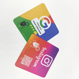 Hot Sell Customized Contactless LOGO NFC Chip Smart Rfid Card Google Review Tap Card With QR <strong>Code</strong> - Product Image 5