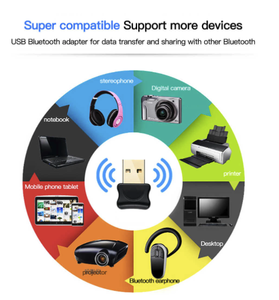 5.0 BT Adapter USB Wireless Sender für PC Computer Rezeptor Laptop Kopfhörer Audio Drucker Daten Dongle Empfänger - Product Image 6
