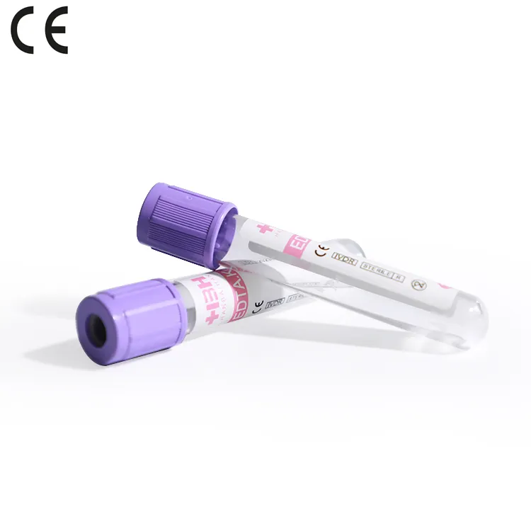 Medical Disposable Blood Collection Tube for Hemocyte Analysis EDTA Tube Manufacturer Blood Sample Collection Tube