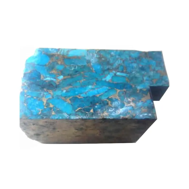 Америка mohas натуральный бирюзовый блок Темно-Синий Бирюзовый драгоценный камень оптом
