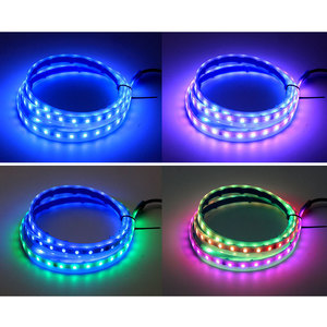 RGB LED Strip Hood Light Through-Type Auto Strobe ดัดแปลงไฟหน้ารถอัพเกรด1.2/1.5/1.8m ตกแต่งต้อนรับแสง - Product Image 5