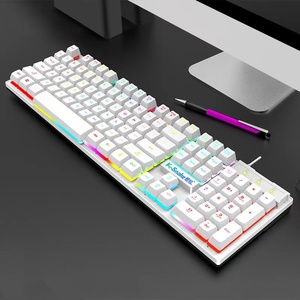 Wholesale Double Color Waterproof Silent Good Feeling Typewrite <strong>Keyboard</strong> for <strong>Computer</strong> and Game with Russian Arabic Words - Product Image 4