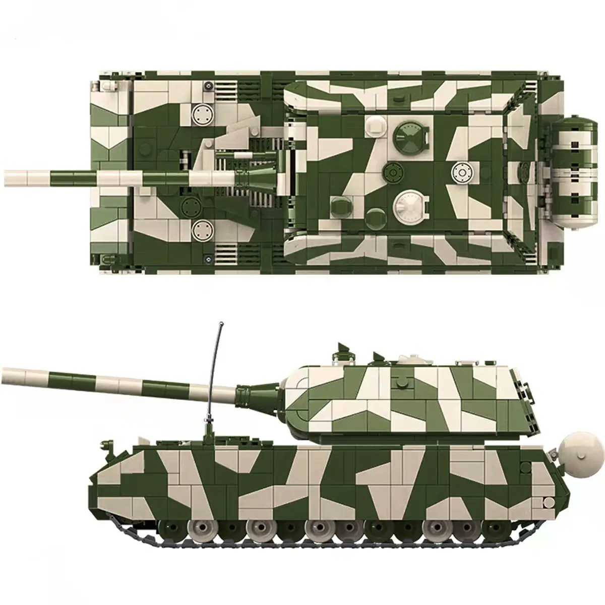 100234 quân sự vũ khí Solider quân đội WW2 nặng Panzer VIII maus Xe tăng mô hình tự làm lắp ráp gạch đồ chơi xây dựng khối Bộ cho trẻ em