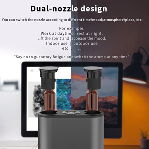 Double <strong>Nozzle</strong> Design-Aroma <strong>Diffuser</strong> Battery Powered <strong>Diffusers</strong> for Essential Oils Waterless Electric Aroma <strong>Diffuser</strong> - Product Image 2