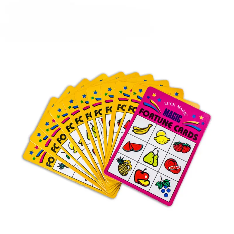 لعبة Soul Telepahy بطاقة لعب الفاكهة الخدع السحرية الدعائم لعبة تعليمية للأطفال عيد الميلاد