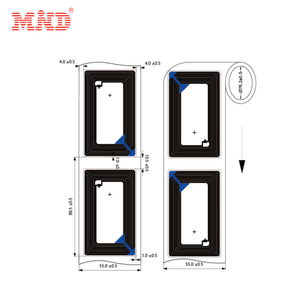 Campione gratuito riutilizzabile RFID Tag NFC adesivo Nfc Tag 13.56mhz RFID NFC etichetta etichetta rotolo adesivo - Product Image 5