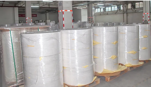 Cao cấp Glossy Trắng 75um nhiệt tổng hợp PP <span class=keywords><strong>Jumbo</strong></span> chủ cuộn không thấm nước dính Sticker nhãn - Product Image 4