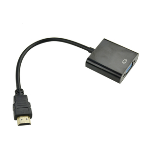 Precio de fábrica HDMI a VGA Adaptador convertidor 1080P macho Coaxial para HDTV Monitor ordenador proyector con chaqueta de PVC en Stock