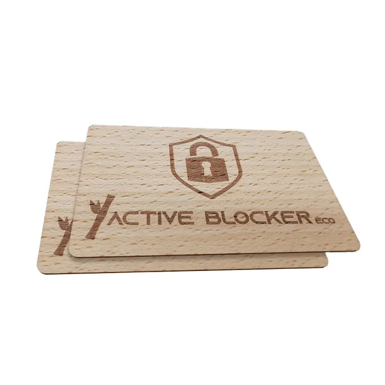 Logotipo personalizado ecológico, cartões de madeira para artesanato, vip, negócios