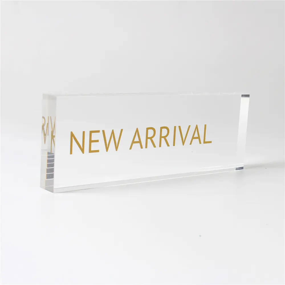 Anpassen Acryl Block Logo POS Display