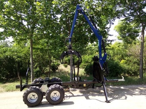 Tractor Trailer with Hydraulic Winch Log Grapple EPA Gasoline Engine for Forestry Farm <strong>Machinery</strong> - Product Image 5