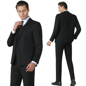 Conjunto de traje de tres piezas para hombre, chaqueta, chaleco, camisa, traje, pantalones, estilo coreano, ajustado, ropa Formal, traje de moda para hombre