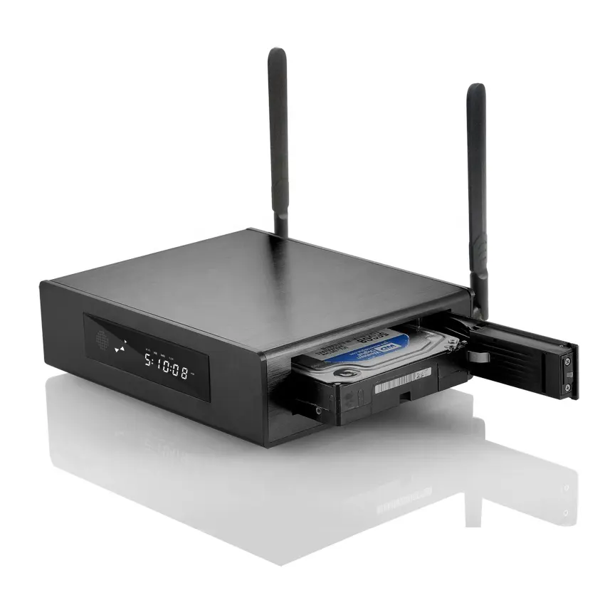 The Globe Realtek R9plus 2 + 16GB WIFI USB ภายใน3.5 SATA 16TB,แอนดรอยด์6.0 4K กล่องทีวีเครื่องเล่นสื่อ HDD