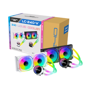 สีดํากระจกวิเศษการออกแบบ ARGB CPU ระบบทําความเย็นชุด 240 มม.PC น้ําเย็น RGB LED แฟน 12V แรงดันไฟฟ้า - Product Image 1