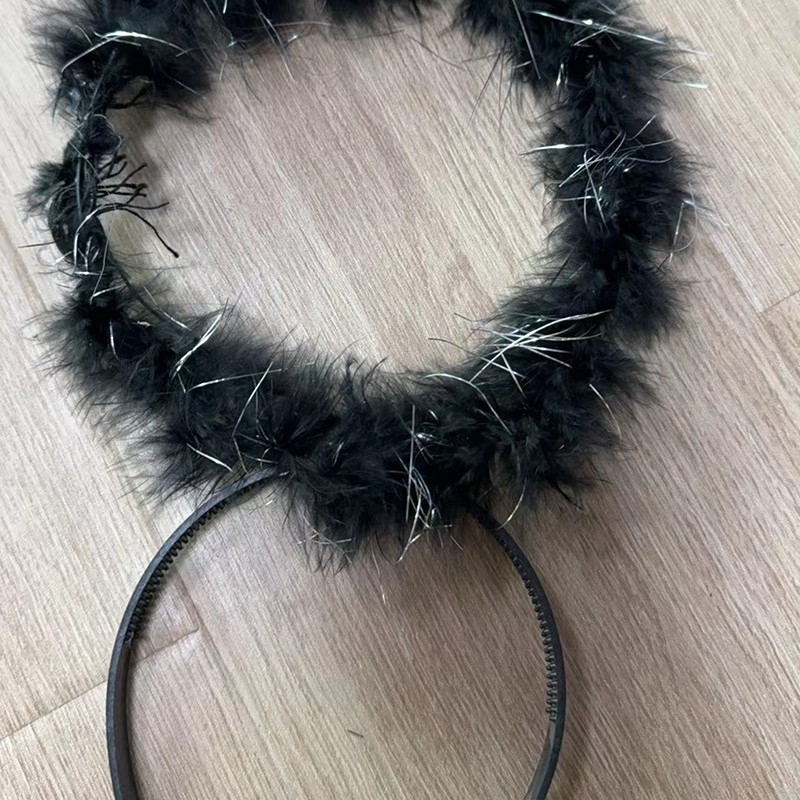 Boucle ange noire (avec argent)