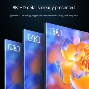 8K para HDMI macho a hembra 270 ° adaptadores para ordenador portátil decodificador TV proyector e interfaz de pantalla de fundición para uso de cámara - Product Image 2