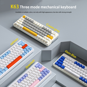 PCTENK K63 3 Models BT+2.4G+wired Portable <strong>Keyboard</strong> Gaming Mechanical <strong>Keyboard</strong> With Hotswap Socket RGB <strong>Keyboard</strong> for Wins <strong>IOS</strong> - Product Image 5