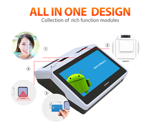 Sistema POS táctil Android ZHONGJI con pantalla interna de cliente de impresora de escaneo de código QR móvil - Product Image 5