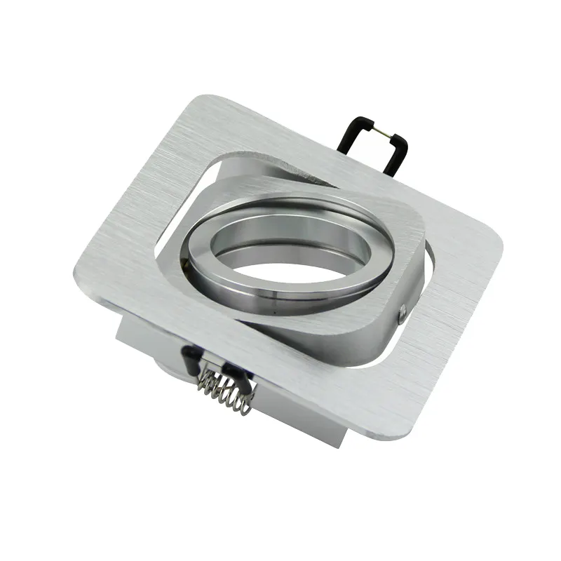 Cina Aluminium LED Persegi Casing Downlight Bagian Cangkang Perumahan untuk MR16 GU10