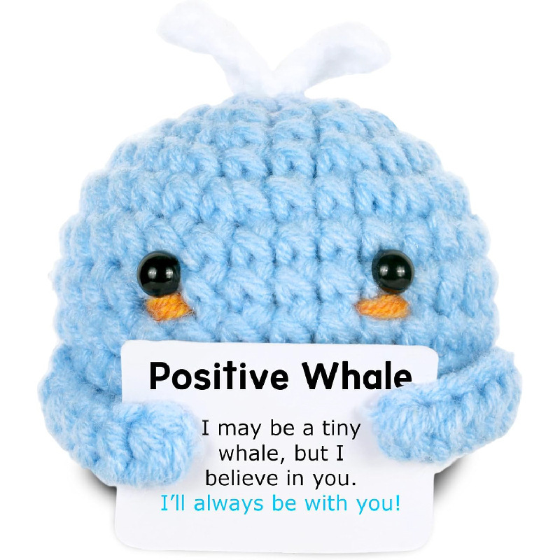 wool doll-light blue whale