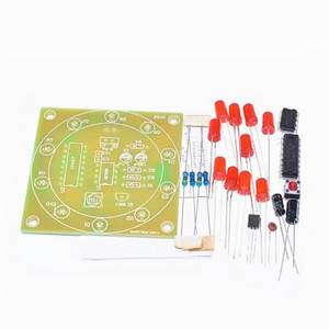 Yuvarlak şanslı döner kiti CD4017 NE555 öğrenme kiti için ilginç DIY kiti elektronik üretim - Product Image 1