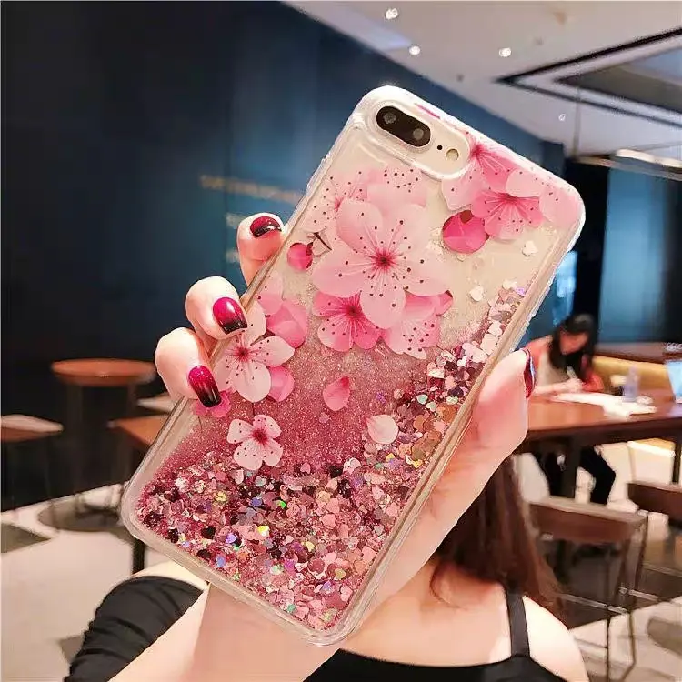 Funda protectora con purpurina y diamantes para móvil, accesorios para teléfono iphone