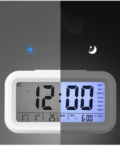 Wholesale HOT Sale Digital Alarm <strong>Clock</strong> <strong>LCD</strong> <strong>Display</strong> Snooze Electronic <strong>Clock</strong> Sensor Nightlight Office Table <strong>Clock</strong> <strong>Customized</strong> - Product Image 3