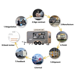 Ticari Catering mobil Fast Food römork sokak yemeği kamyon sepeti restoran ekipmanları gıda satış arabası