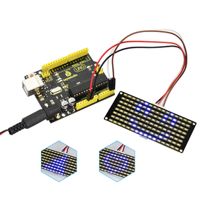 Keyestudio 8 x16 LED Dot Matrix Board 128 LED e AIP1640 Chip LED Matrix pannello per Arduino - Product Image 5