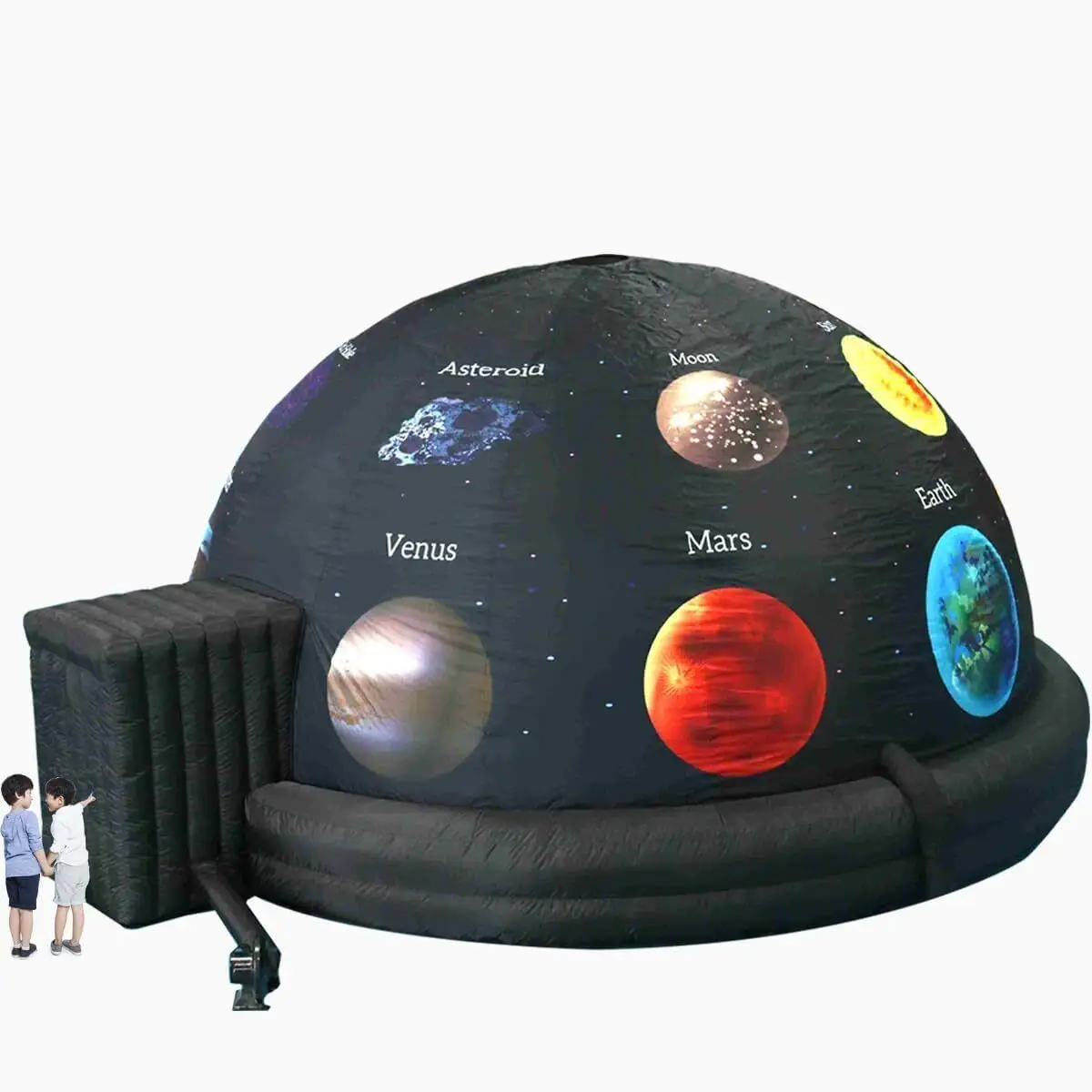 Projetor inflável digital portátil para planetário, estrutura inflável para projeção de astronomia, escola, cúpula, tenda