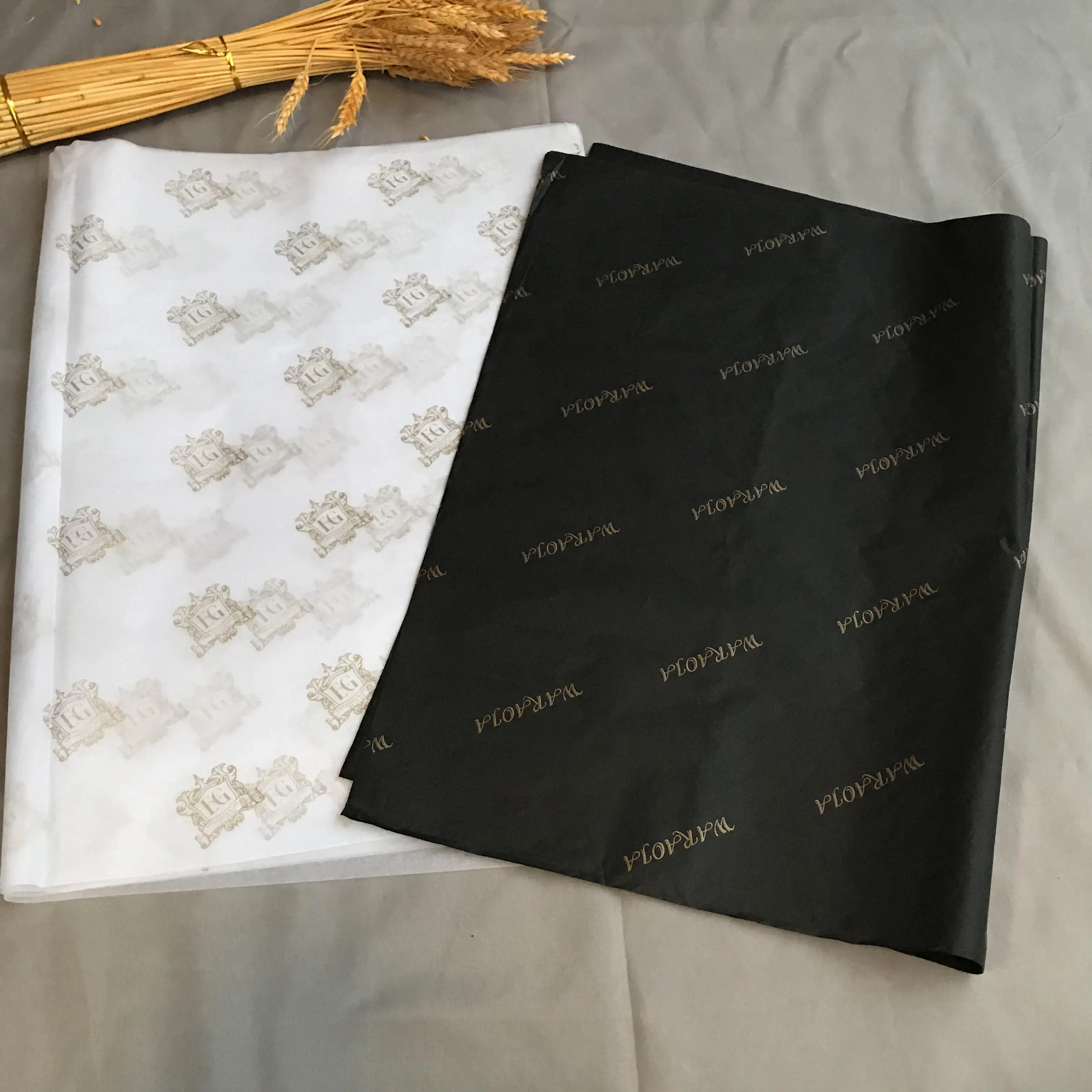 Papel de seda para envolver regalos, soporte de pañuelos personalizado