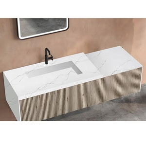 Chất lượng cao hic thạch anh calacatta Bàn cà phê hàng đầu thiết kế hiện đại thân thiện với môi trong nhà phòng tắm Vanity Countertop lớn tấm Tường - Product Image 6