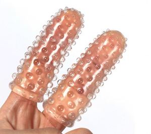 Vingercondoom G-Spot <span class=keywords><strong>Vagina</strong></span> Clit Anus Anal Stimuleren Masturbatie Vinger Mouw Vinger Type Sanitaire Dekking Seksspeeltjes Voor Koppels - Product Image 3