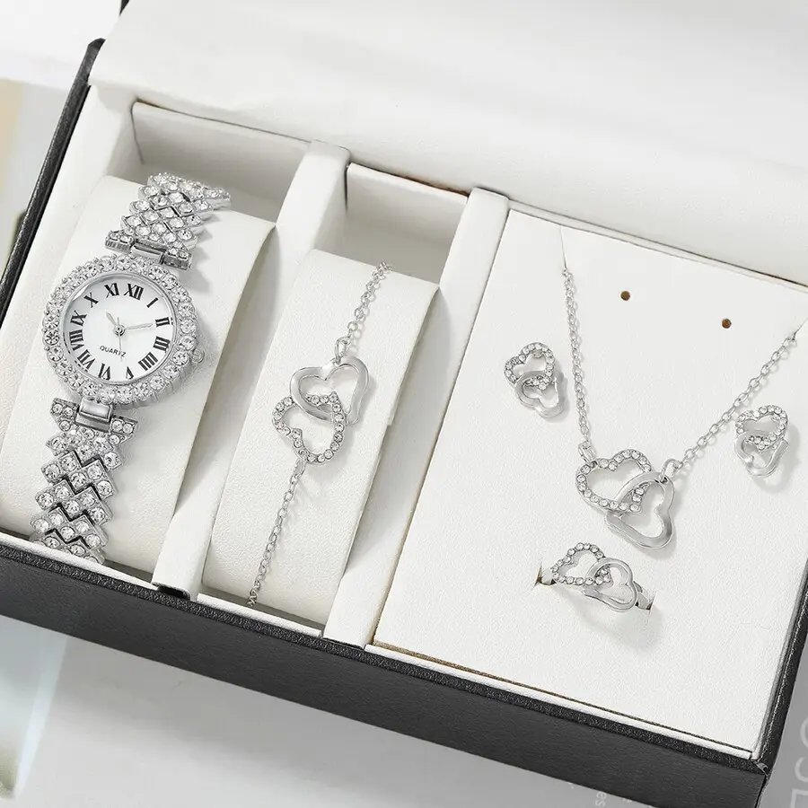 Productos promocionales Día DE LA MADRE Regalo Souvenirwomen Reloj Joyería Caja de regalo de lujo Conjunto Collar de moda Regalos para mujeres
