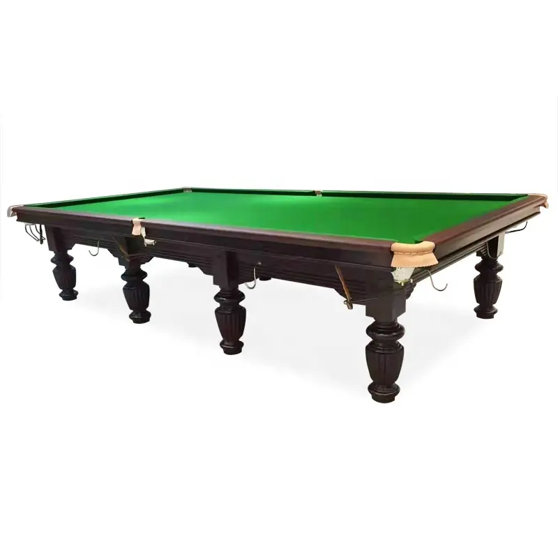 Luxo padrão internacional torneio 12 pés mesa de snooker, mesa de snooker sólida para venda