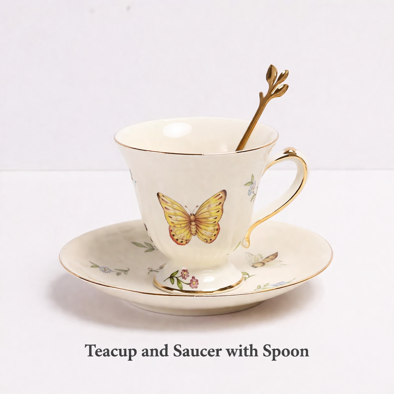 Taza y Platillo con Cuchara