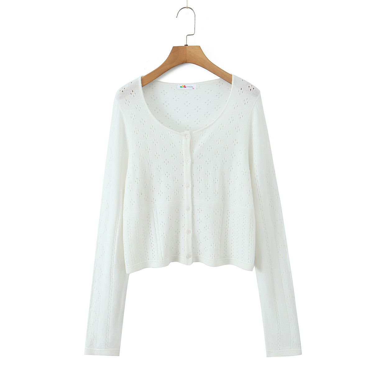 เสื้อคาร์ดิแกนสีขาวเมฆ