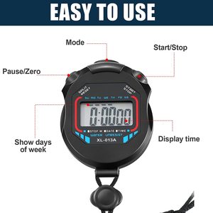 Timer cronometro sportivo digitale elettronico multifunzione ampio Display con data ora e funzione di allarme adatto per lo Sport - Product Image 2