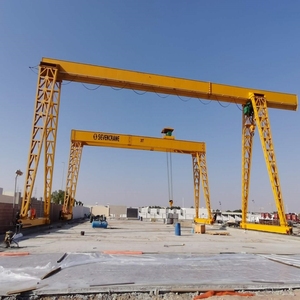 Customizable 10 Ton Electric Control Solid Tire Gantry <strong>Crane</strong> 10m <strong>Reach</strong> 25 Ton Rated Loading 4 6 8 Ton Options Core Motor - Product Image 2
