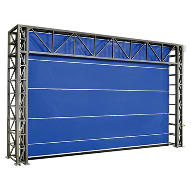 Méga portes en tissu personnalisées Atelier pour camion Porte flexible de hangar minier géant