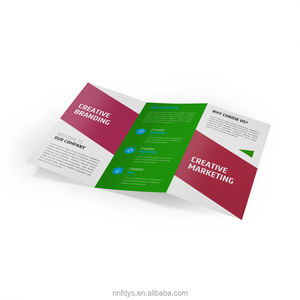 纸板小册子格式的高质量定制设计胶印传单小册子 - Product Image 2